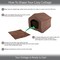 Pet Adobe Pet Adobe Cozy Cottage House Shaped Pet Bed - Brown 19x18.5x17 519573LQB - alternate 6